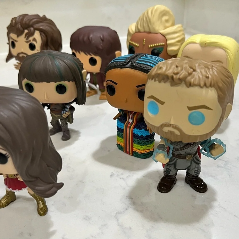 Funko pops! Set of ten funko pops. Collectible Figures